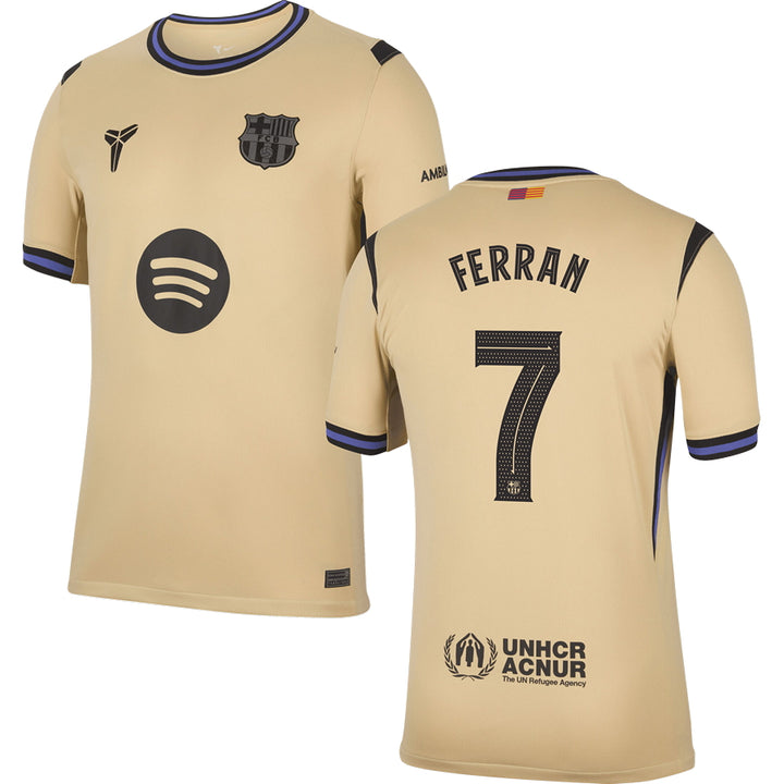 Barcelona FC Away #7 FERRAN Jersey 2025/26 Adults