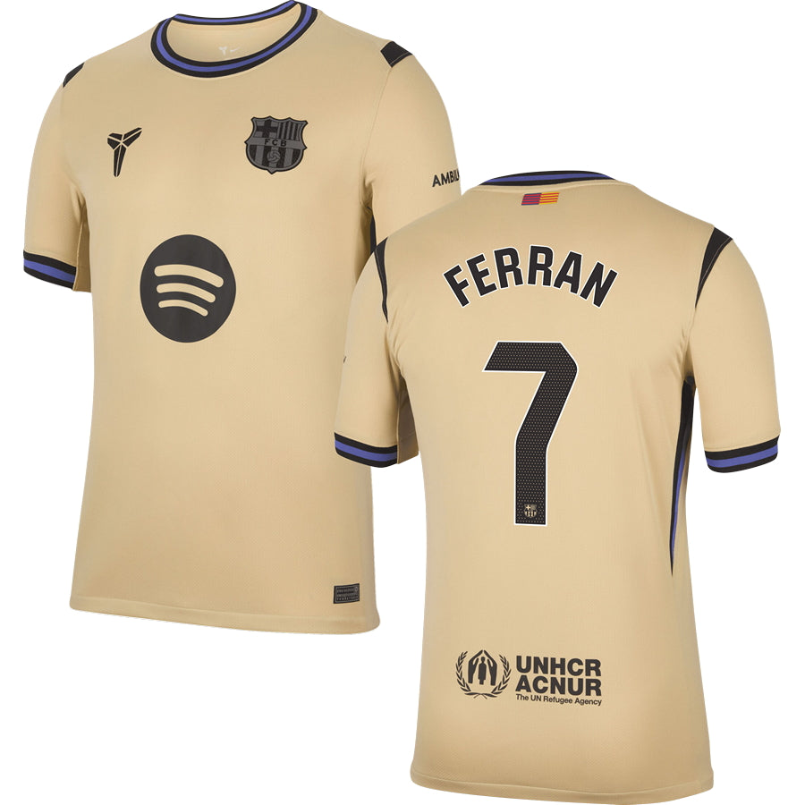 Barcelona FC Away #7 FERRAN Jersey 2025/26 Adults-Footzilla