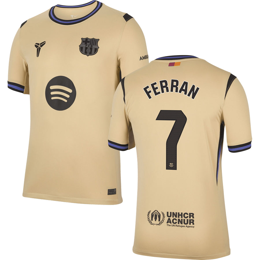Barcelona FC Away #7 FERRAN Jersey 2025/26 Adults