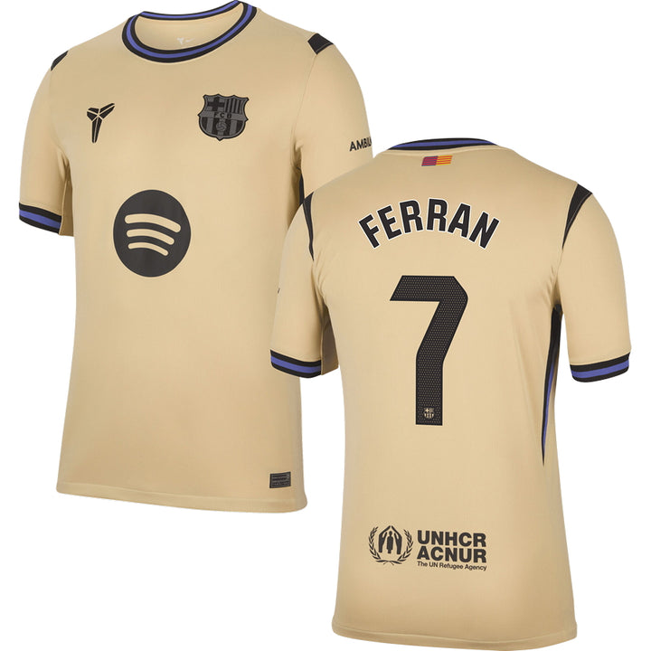 Barcelona FC Away #7 FERRAN Jersey 2025/26 Adults