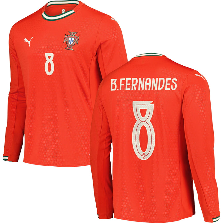 Portugal Home Long Sleeve Jersey 2025 Adults