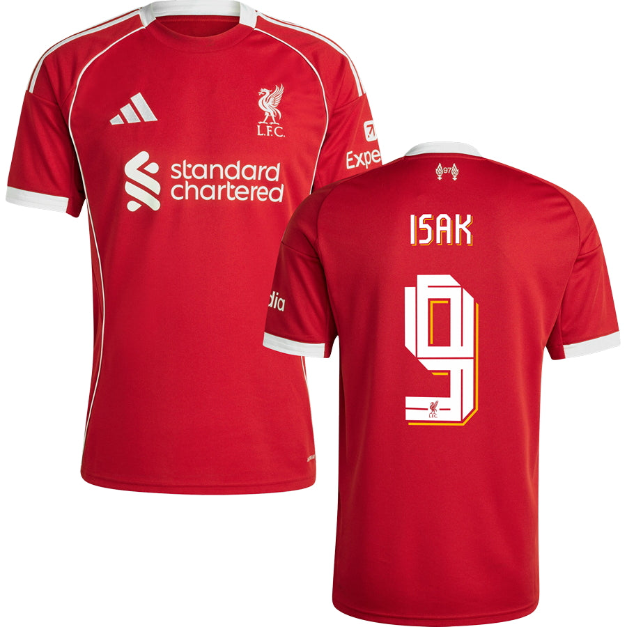 Liverpool Home #9 ISAK Jersey 2025/26 Adults