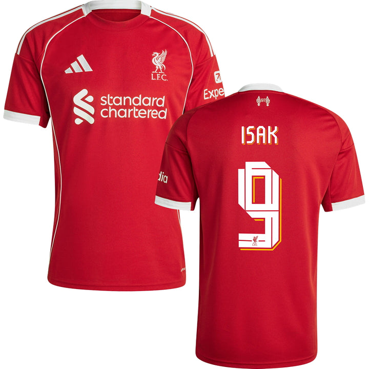 Liverpool Home #9 ISAK Jersey 2025/26 Adults