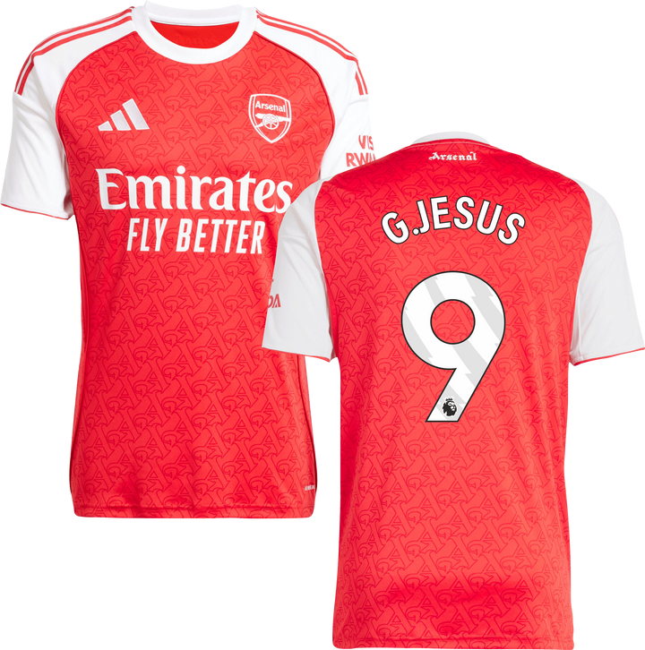 Arsenal Home Jersey #9 G.JESUS 2025/26 Adults