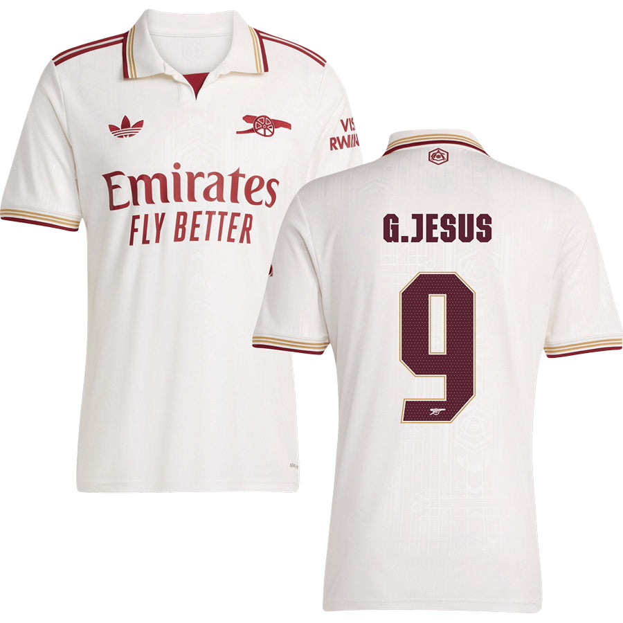 Arsenal Third Jersey #9 G.JESUS 2025/26 Adults