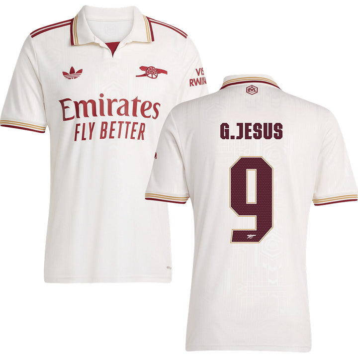 Arsenal Third Jersey #9 G.JESUS 2025/26 Adults