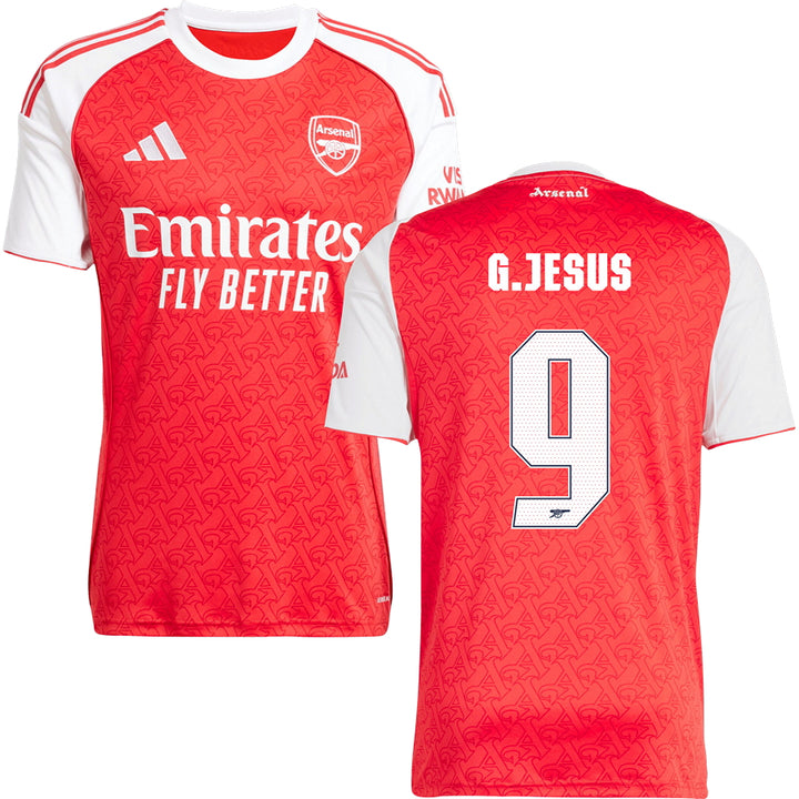 Arsenal Home Jersey #9 G.JESUS 2025/26 Adults