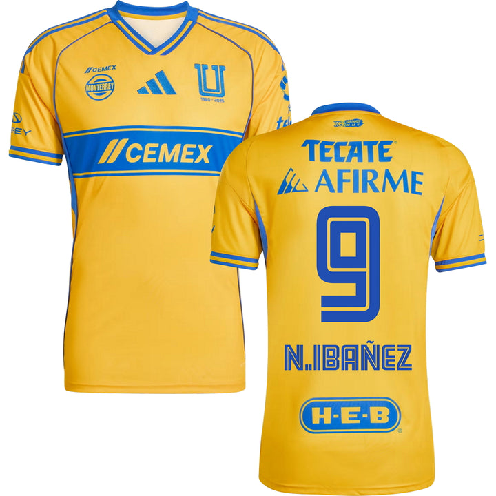 Tigres UANL Home Jersey 2025/26 Adults