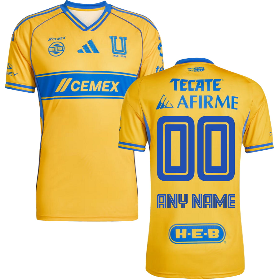 Tigres UANL Home Jersey 2025/26 Adults