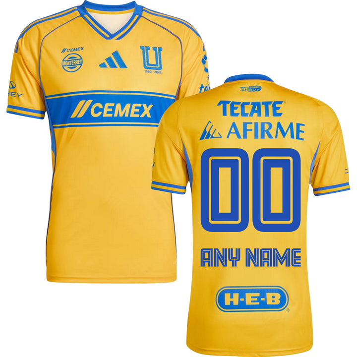 Tigres UANL Home Jersey 2025/26 Adults