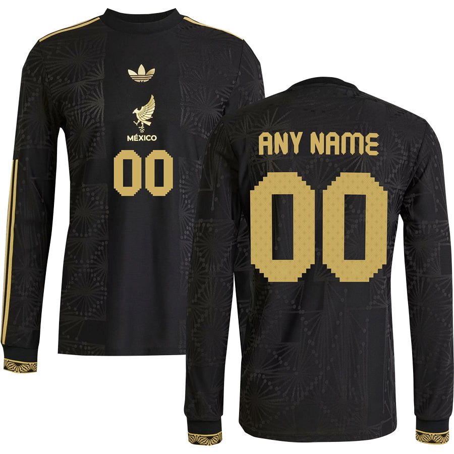Mexico Gold Long Sleeve Jersey 2025 Adults
