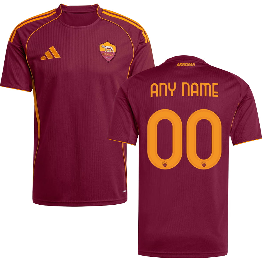 Roma AS Home Jersey 2025/26 Adults-Footzilla