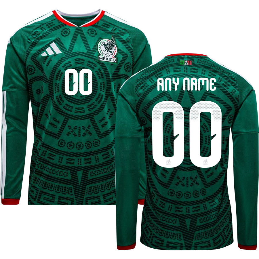 Mexico World Cup 2026 Home Long Sleeve Replica Jersey Adults