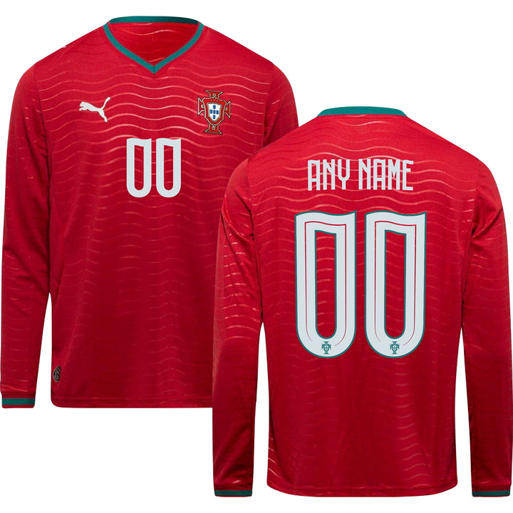 Portugal World Cup 2026 Home Replica Long Sleeve Jersey Adults