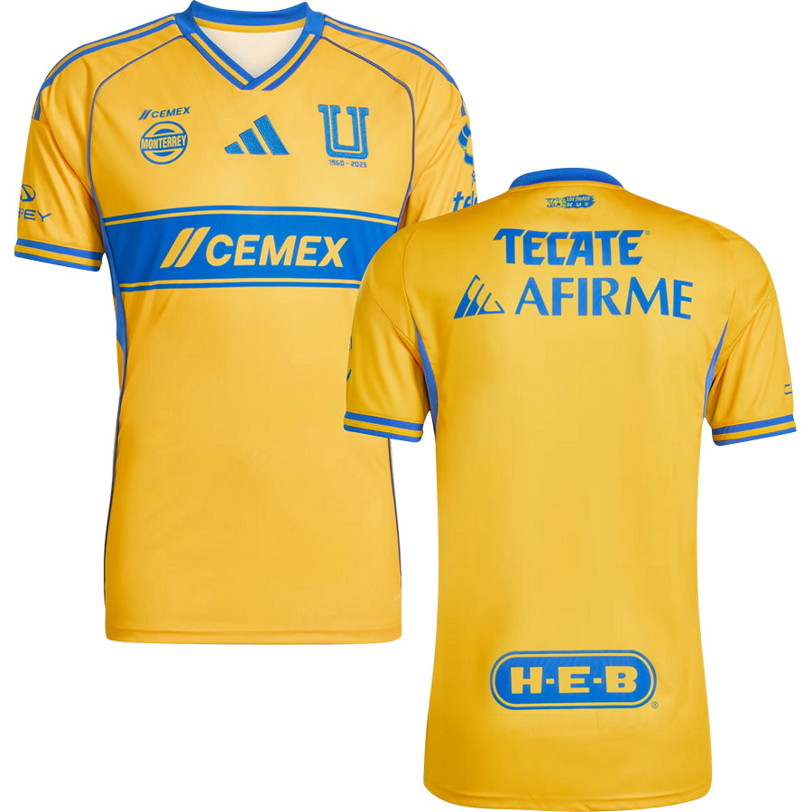 Tigres UANL Home Jersey 2025/26 Adults