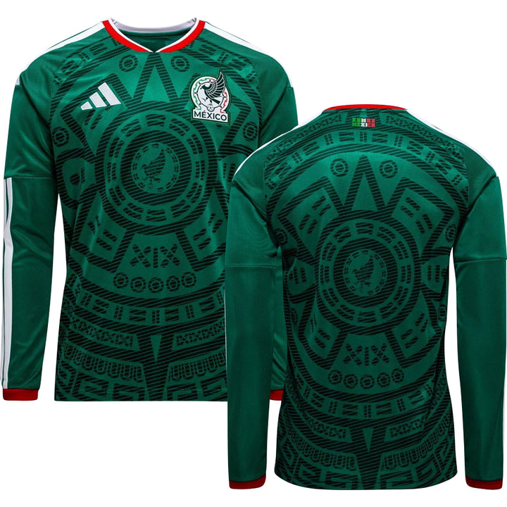 Mexico World Cup 2026 Home Long Sleeve Replica Jersey Adults