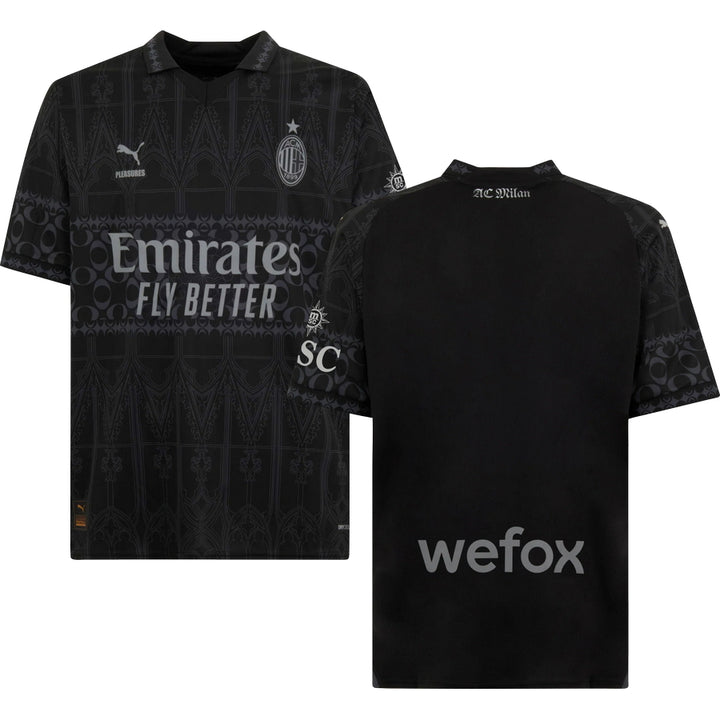 Milan AC x Pleasures Dark Version Jersey 2023/24 Men`s