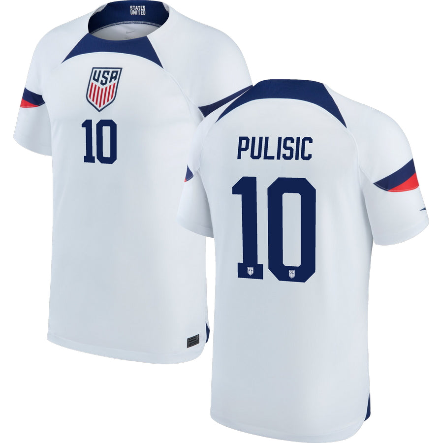 Pulisic #10 USA Home Soccer Jersey 2022/23