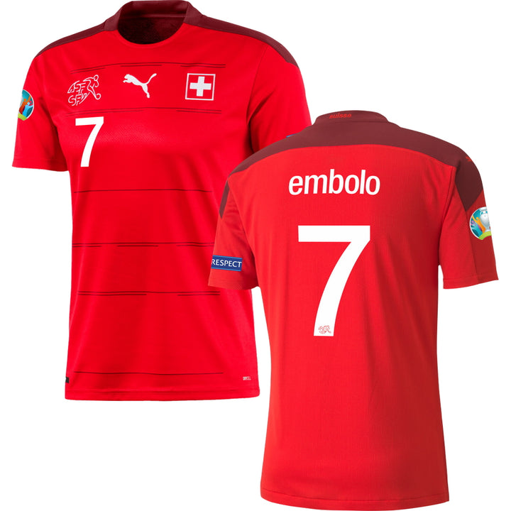 Switzerland Home Stadium Jersey 2020/21 EURO 2020